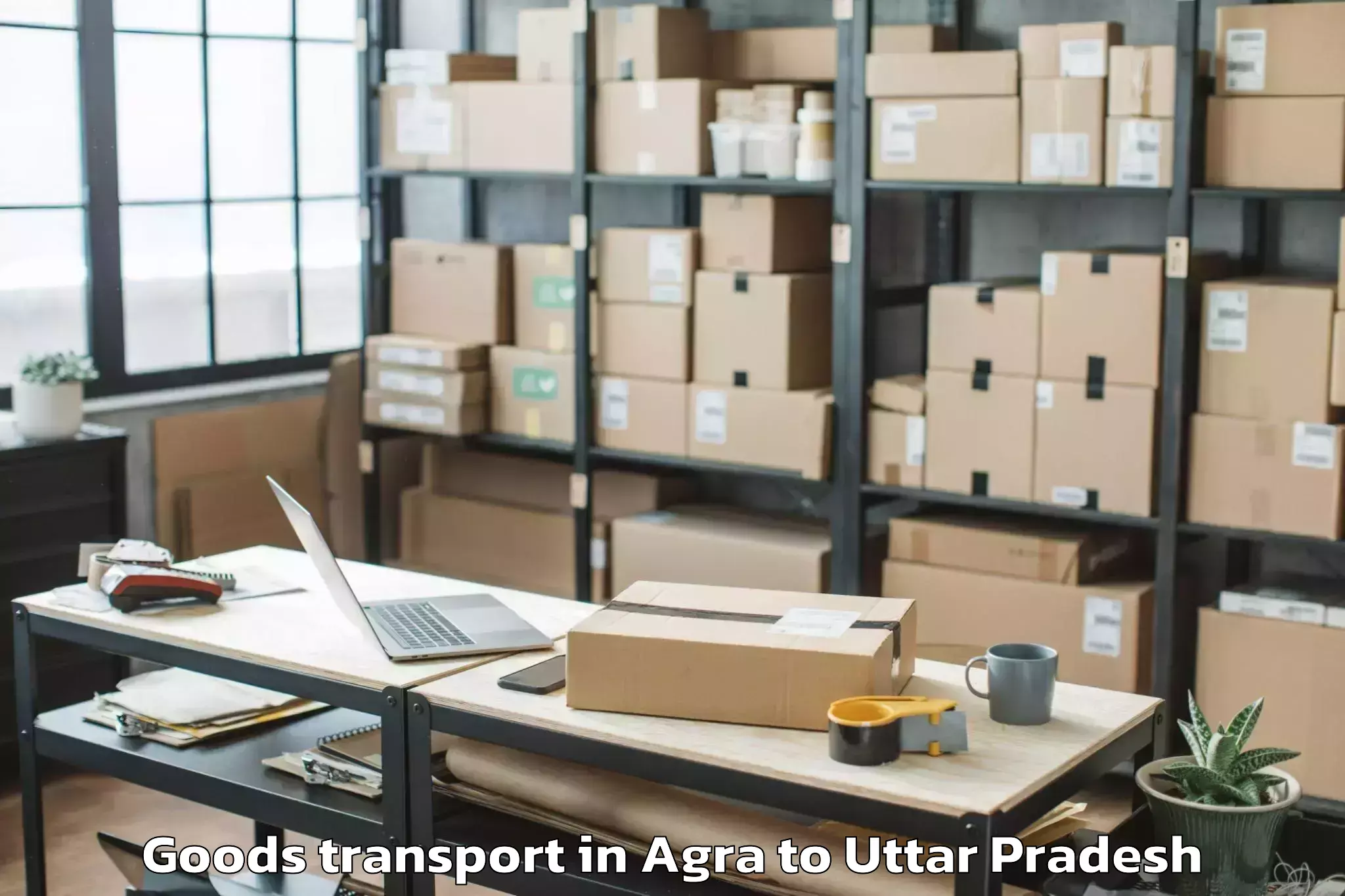 Book Agra to Ghatampur Goods Transport Online